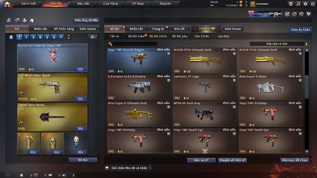 shop acc cf uy tin gia re